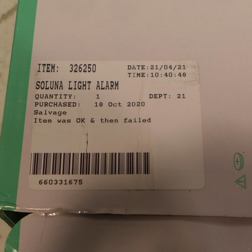 3149 - Soluna Light Alarm clock   (227-147) * This lot is subject to VAT