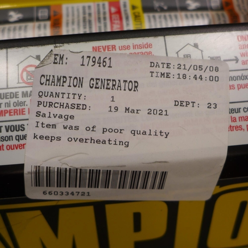 3152 - Champion Generator - model CPG3500  , RRP £199.99 + vat       (227-402) * This lot is subject to VAT