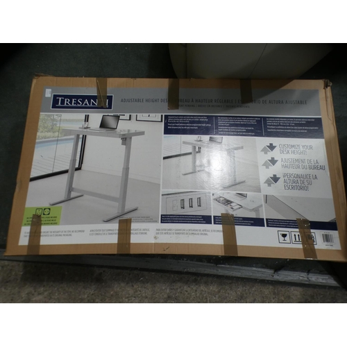 3244 - White Tech Power Adjustable Desk, RRP £266.66 + VAT (226-24) * This lot is subject to VAT