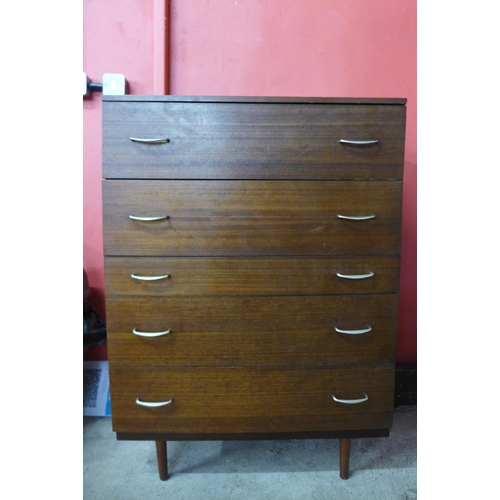 49 - A Stag afromosia chest of drawers