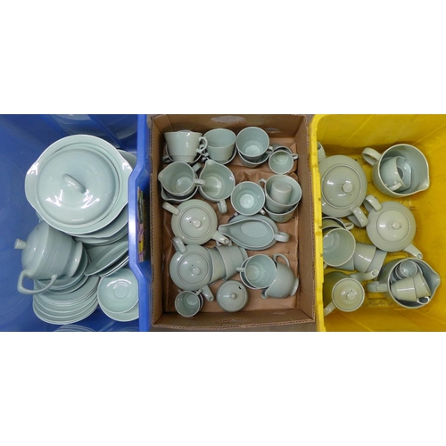 1101 - A large quantity of Green Beryl tea ware **PLEASE NOTE THIS LOT IS NOT ELIGIBLE FOR POSTING AND PACK... 