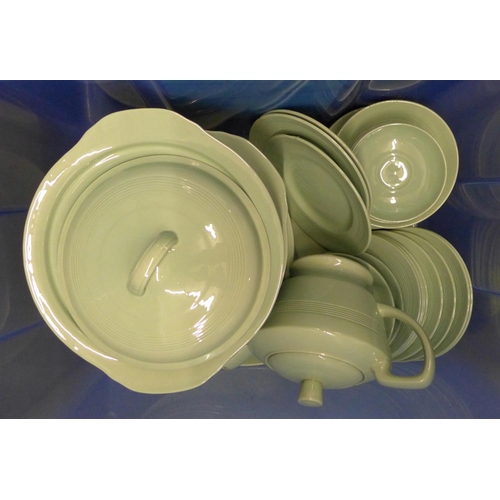 1101 - A large quantity of Green Beryl tea ware **PLEASE NOTE THIS LOT IS NOT ELIGIBLE FOR POSTING AND PACK... 