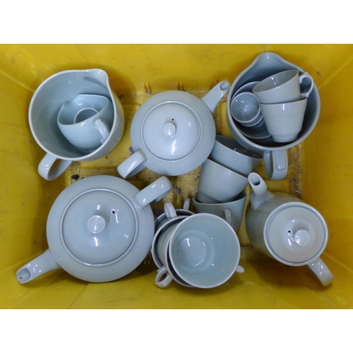 1101 - A large quantity of Green Beryl tea ware **PLEASE NOTE THIS LOT IS NOT ELIGIBLE FOR POSTING AND PACK... 