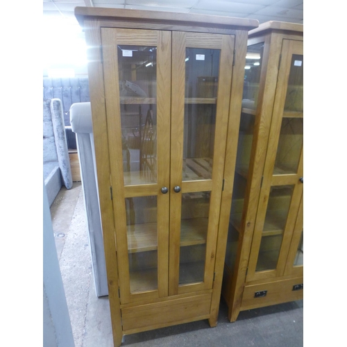 1562 - A Rustic oak display cabinet (marked)(NC-DIS-OAK)  *This lot is subject to VAT