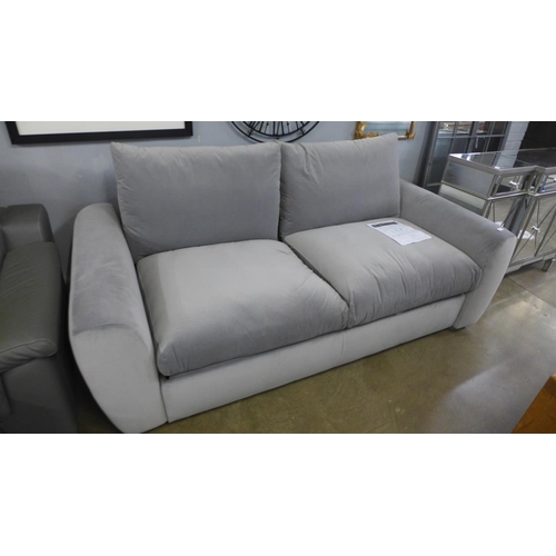 1563 - A grey velvet Snug sofa bed (GF097) RRP £1599*This lot is subject to VAT