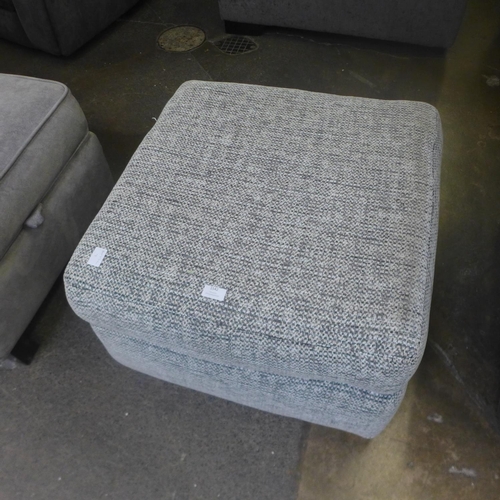 1576 - A grey upholstered footstool