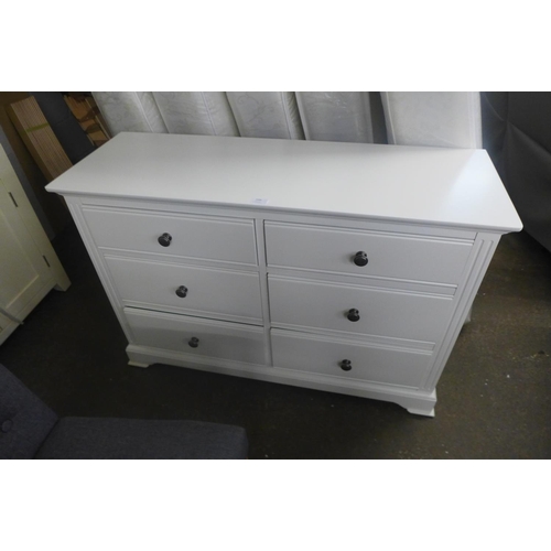 1580 - A Banbury white 6 drawer chest  *this lot is subject to VAT