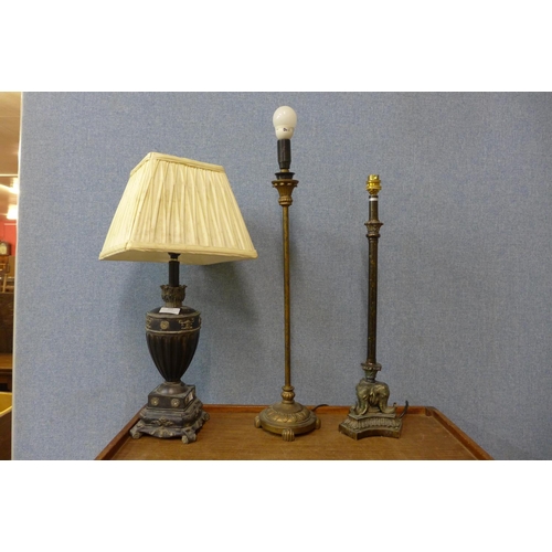 391 - Three table lamps