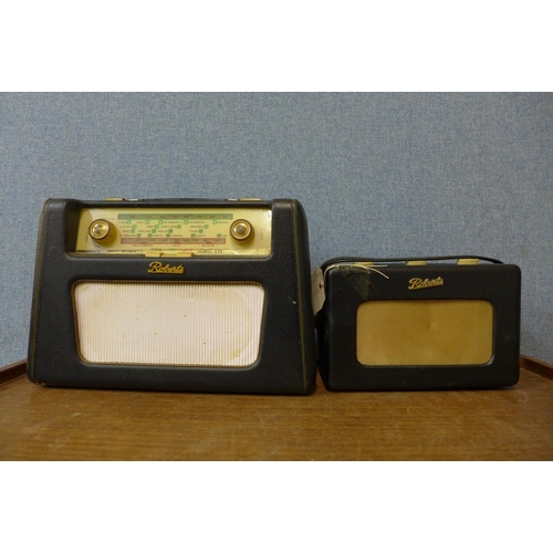 408 - Two vintage Roberts radios