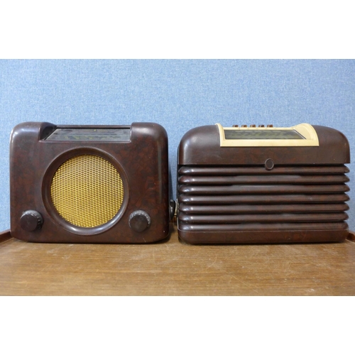 411 - Two vintage Bakelite radios