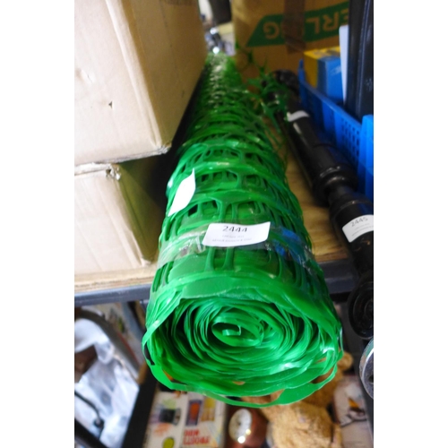 2435 - 10m Green PVC garden plastic fencing