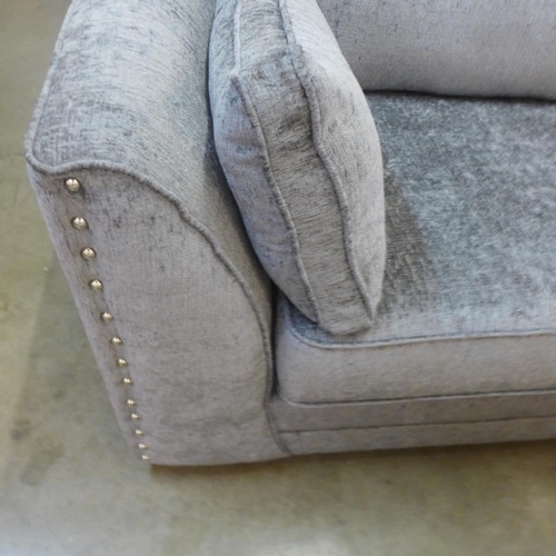 1303 - An Isla grey upholstered corner sofa