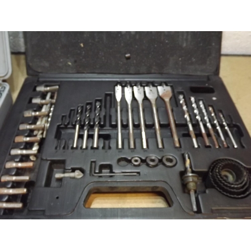 2012 - 2 Plastic tool cases inc. sockets & drill bits