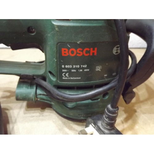 2029 - Box of Black & Decker & Bosch power tools with qty. of hand tools, etc.