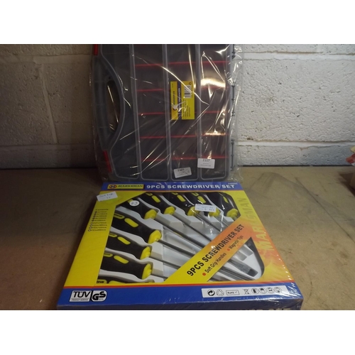 2117 - 9pc Screwdriver set with organiser case - sealed