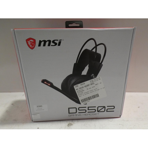 3080 - MSi Gaming Headset * This lot is subject to vAT