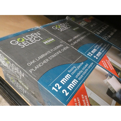 3448 - 6 Packs of Laminate Flooring (Oak) (228-355) * This lot is subject to VAT