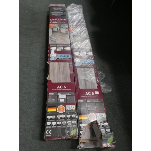 3044 - Two Packs of Laminate Flooring (Grey Walnut) (227-388) * This lot is subject to VAT