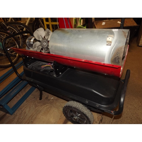 2457 - Clarke Power 1100w inverter generator with diesel blow heater (MM775) - sold as scrap * this lot is ... 