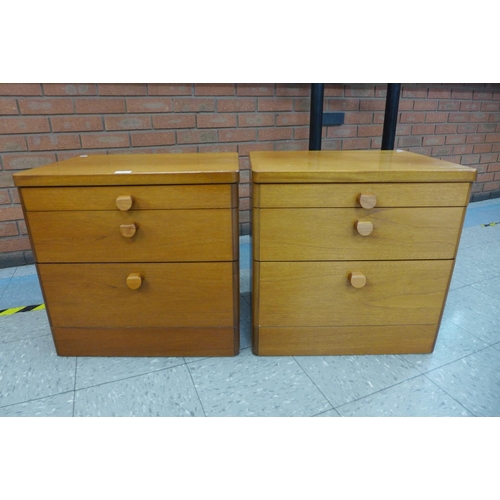 49 - A pair of Stag teak Cantata bedside chests, designed by Rob Carter