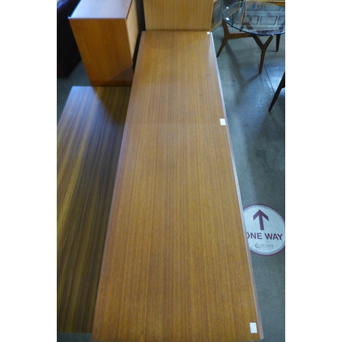 71 - A G-Plan teak desk and chair