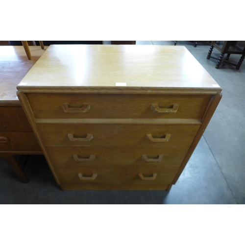 75 - A G-Plan Brandon light oak chest of drawers