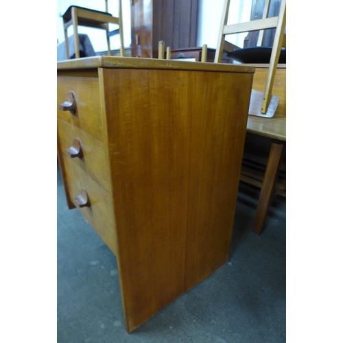 97 - A Stag Cantata teak desk, designed by Rob Carter