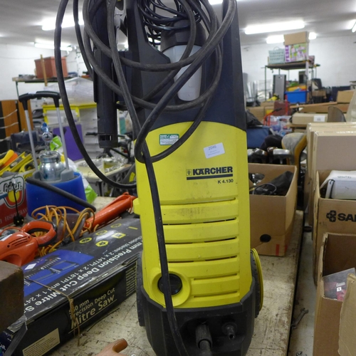 2046 - Karcher k4.130 jet wash with hose, lance & turbo nozzle - W