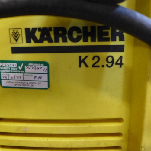 2047 - Karcher k2.94 jet wash with hose & lance - W