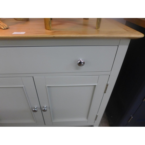 1350 - A Bergen grey painted oak two door one drawer mini sideboard (NTP-SMS-G)  *This lot is subject to VA... 