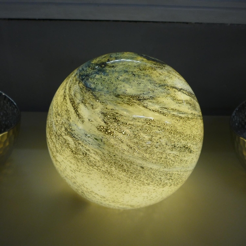 1352 - A hand blown sand and sea lamp (GL00735)  #