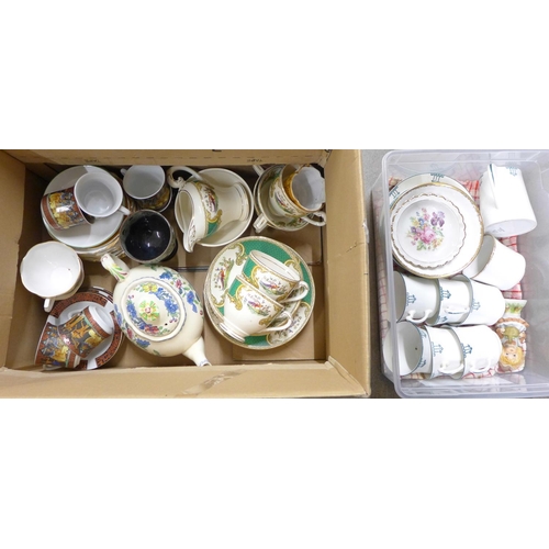 1127 - A collection of mixed china including Masons, Myott and Royal Albert, etc. **PLEASE NOTE THIS LOT IS... 