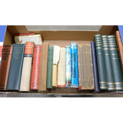 1140 - A box of books including three volumes, Licensed Houses and their management **PLEASE NOTE THIS LOT ... 