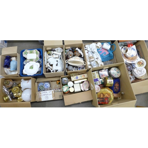 1145 - Ten boxes of assorted items **PLEASE NOTE THIS LOT IS NOT ELIGIBLE FOR POSTING AND PACKING**