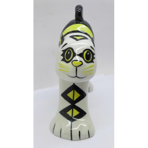 641 - Lorna Bailey, ‘Uggy the Cat', signed on the base, 14cm