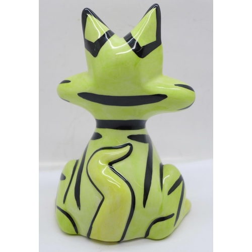 664 - Lorna Bailey, 'Kitty Katz', limited production in July 2002 and signed on the base, 13cm