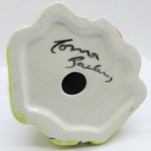 664 - Lorna Bailey, 'Kitty Katz', limited production in July 2002 and signed on the base, 13cm