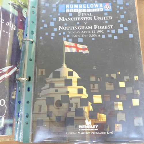 694 - Four Nottingham Forest Final programmes