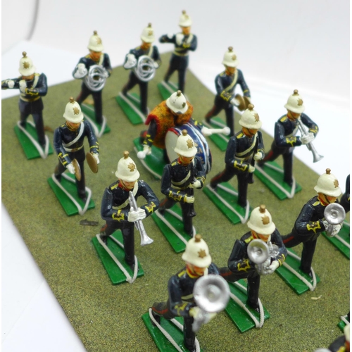 721 - Boxed Britains Royal Marines Band soldier figure set