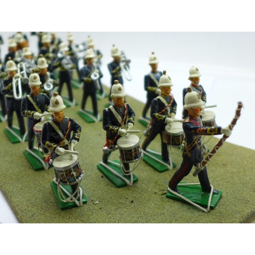 721 - Boxed Britains Royal Marines Band soldier figure set