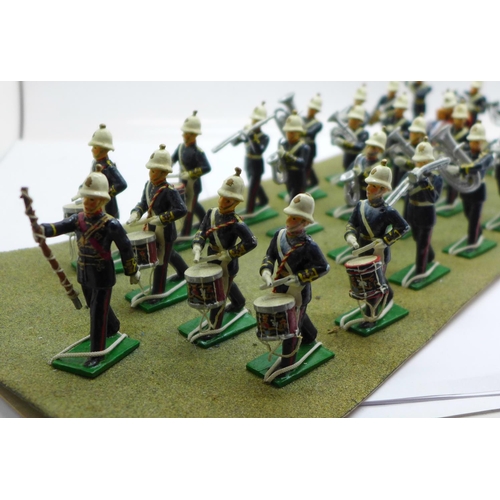 721 - Boxed Britains Royal Marines Band soldier figure set