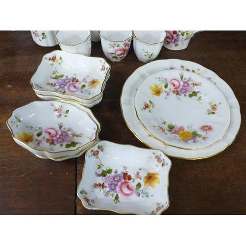 728 - A collection of Royal Crown Derby, Derby Posies china and an Old Avesbury plate