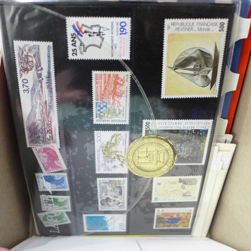 740 - Stamps; box of stamps, covers, etc.