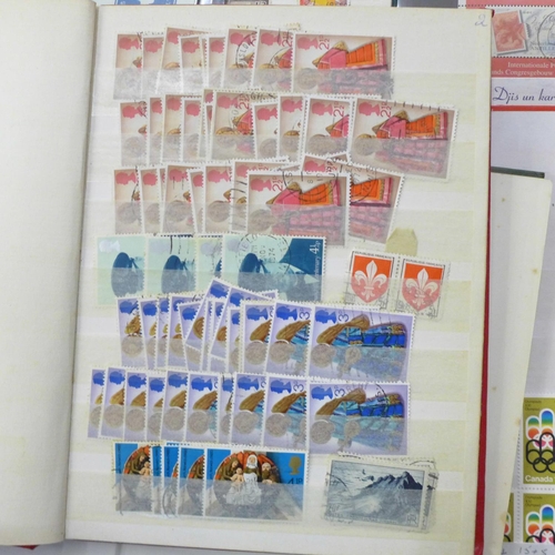 740 - Stamps; box of stamps, covers, etc.