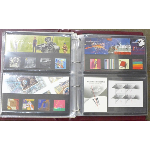 754 - Three albums of Royal Mail mint stamps