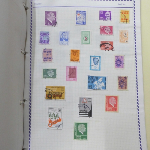 756 - Four albums of stamps (one blank)