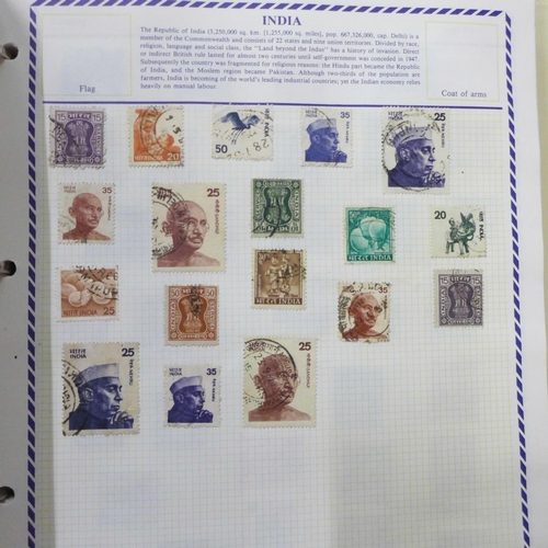 756 - Four albums of stamps (one blank)