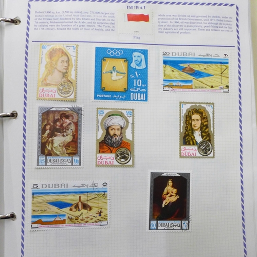 756 - Four albums of stamps (one blank)