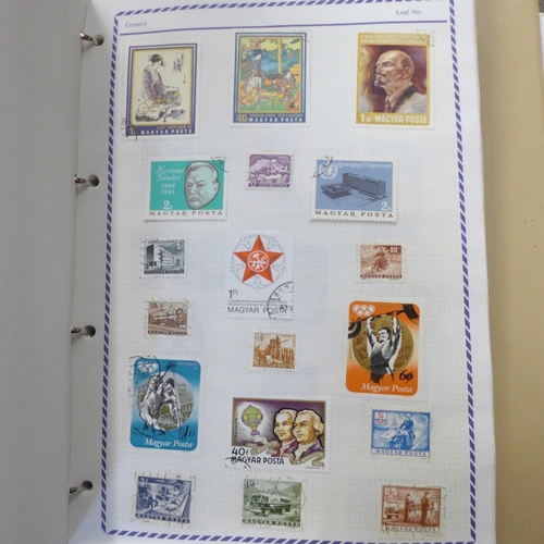 756 - Four albums of stamps (one blank)