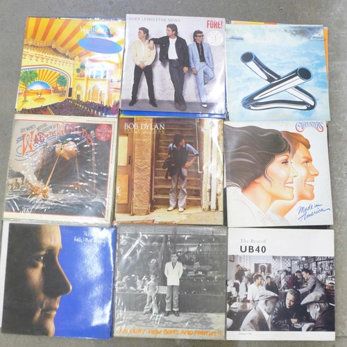 772 - A collection of over LP records, 1970's and 1980's including Kraftwerk